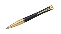 Długopis URBAN czarny matowy ze złotem