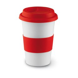 Ceramiczny kubek z przykrywką