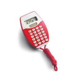 Kalkulator na baterię słoneczną ze sznurkiem ok. 85 cm
