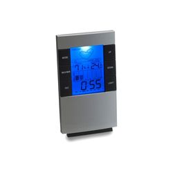Stacja pogodowa na biurko lub na ścianę zegar kalendarz wskazuje temperaturę C/F wilgotność powietrza podświetlenie